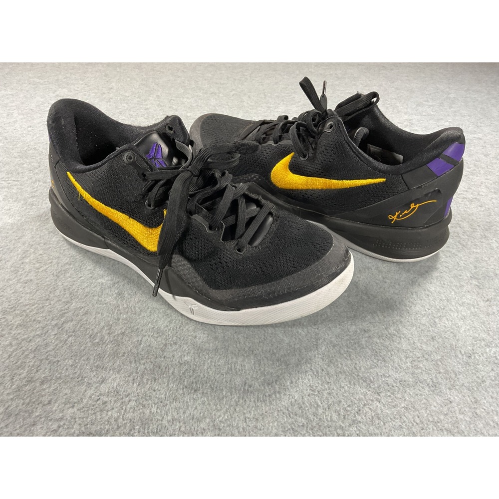 Nike Kobe 8 Protro Hollywood Nights Black Gold Purple HF9550-001 Mens 7.5